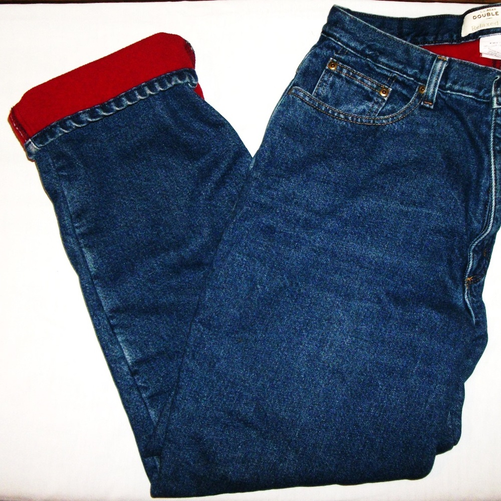 G.W. L.L. Bean Women's Lined Jeans Size 12 Reg